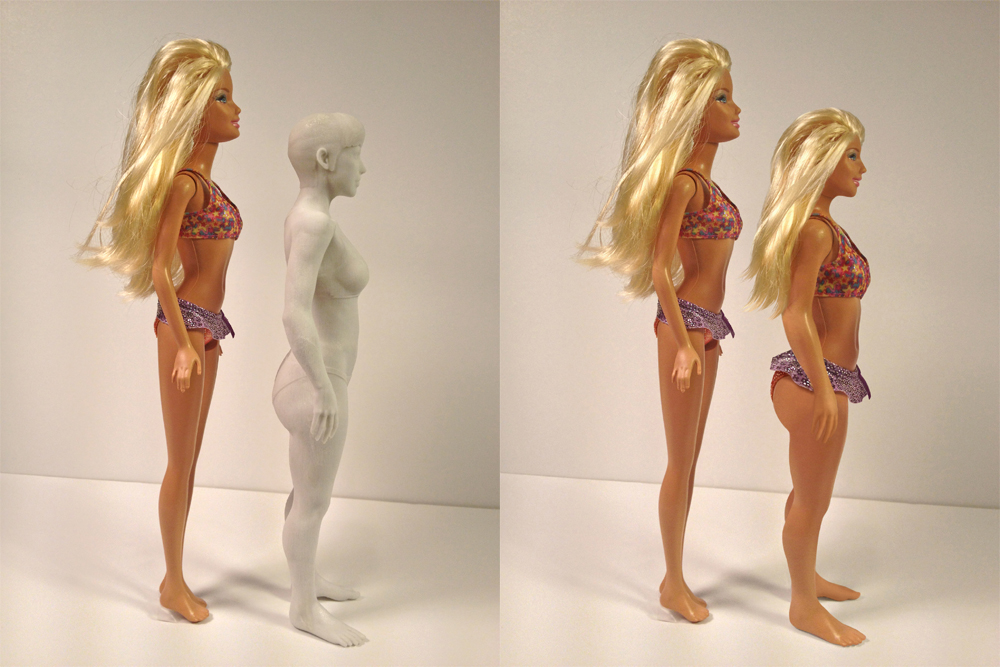 Normal body barbie sale