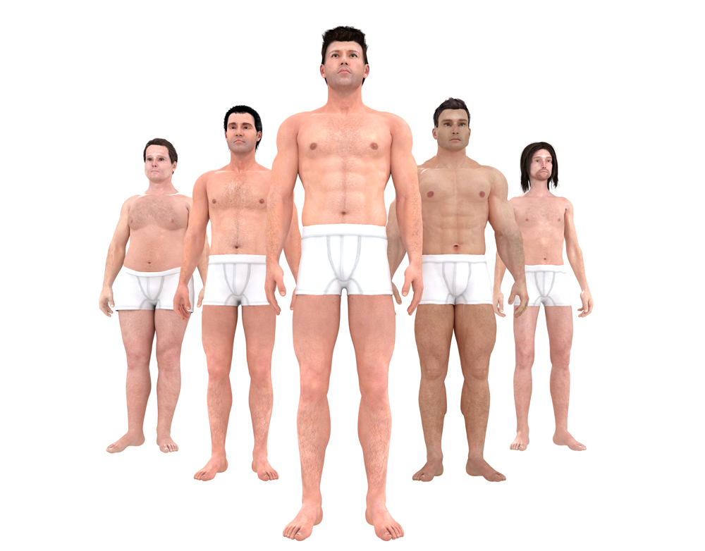 Male Body Ideals Through Time – Lammily